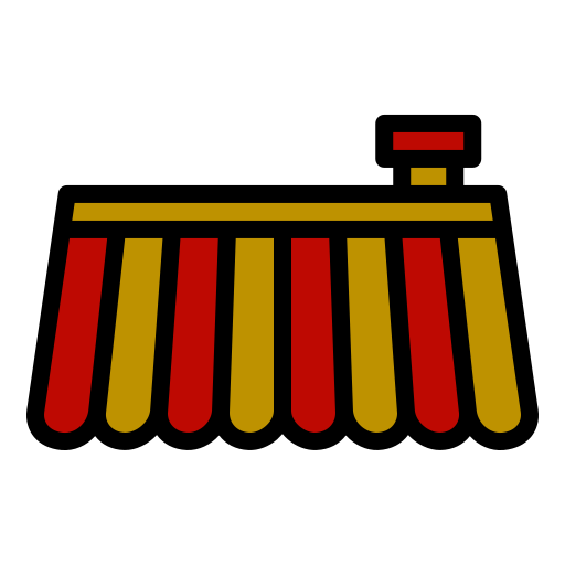 지붕 Generic Outline Color icon