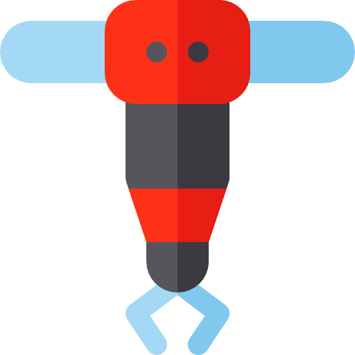 brazo robótico Basic Rounded Flat icono