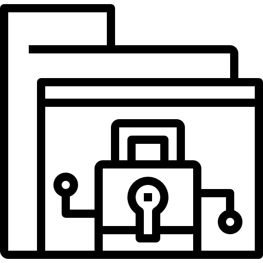 폴더 kank Lineal icon