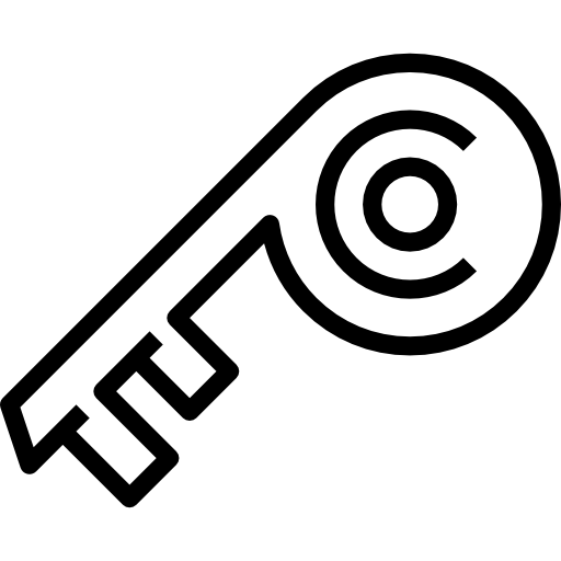 schlüssel kank Lineal icon