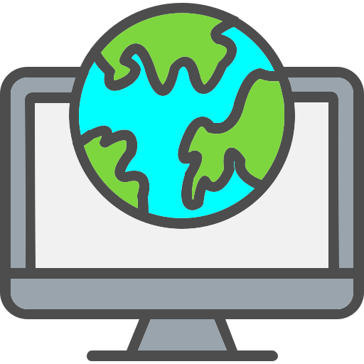 世界地図 Generic Outline Color icon