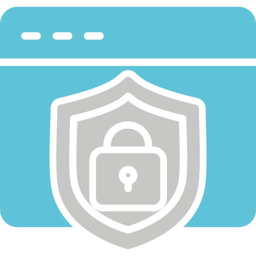 웹 보안 Generic Blue icon