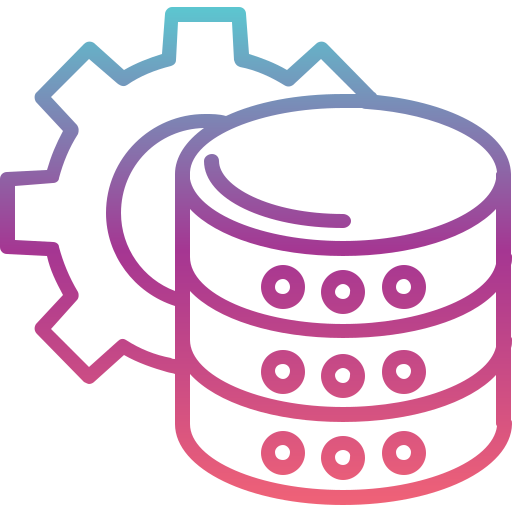 gestión de datos Generic Gradient icono