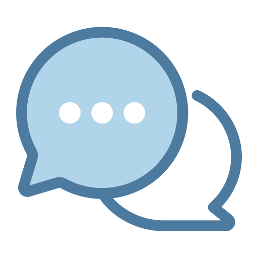 Chatting Generic Blue icon