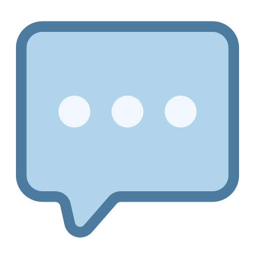 Chat bubble Generic Blue icon