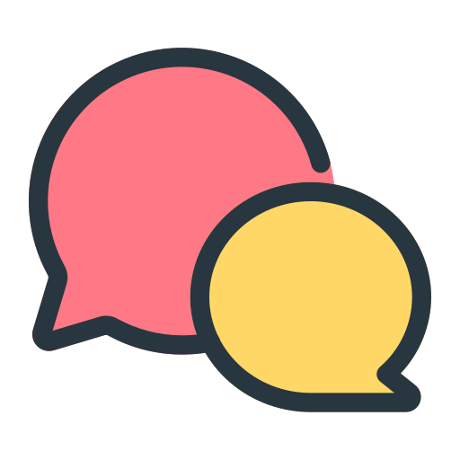 rozmowa Generic Outline Color ikona