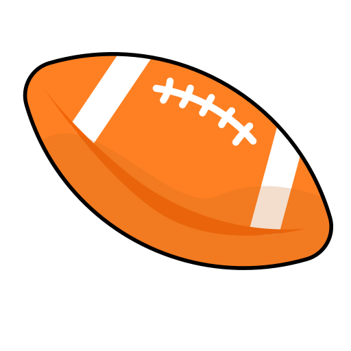 アメリカンフットボール Generic Outline Color icon
