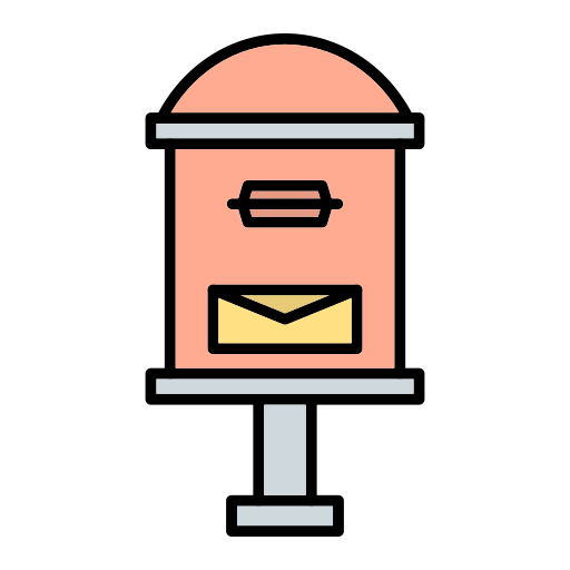 Letter box Generic Outline Color icon