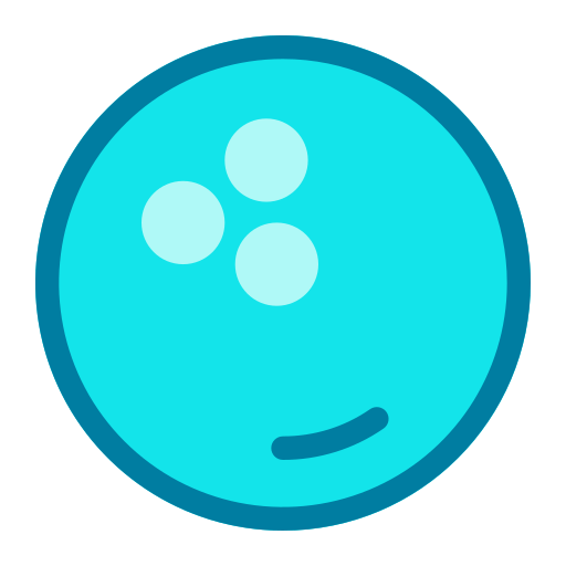palla da bowling Generic Blue icona
