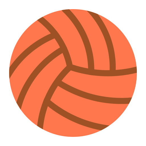 волейбольный мяч Generic Flat иконка