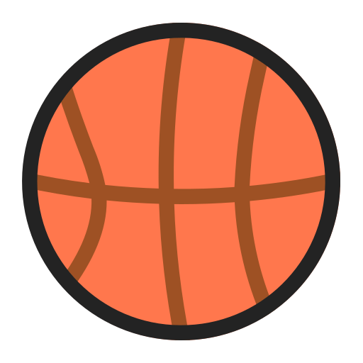 pallone da basket Generic Flat icona