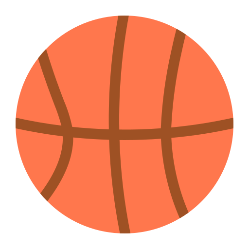 piłka do koszykówki Generic Flat ikona
