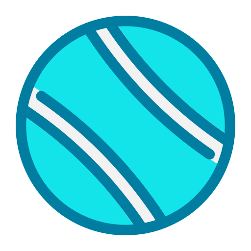 Tennis ball Generic Blue icon