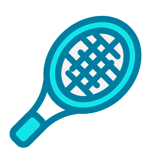 Tennis racket Generic Blue icon