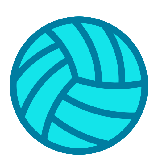 バレーボールのボール Generic Blue icon