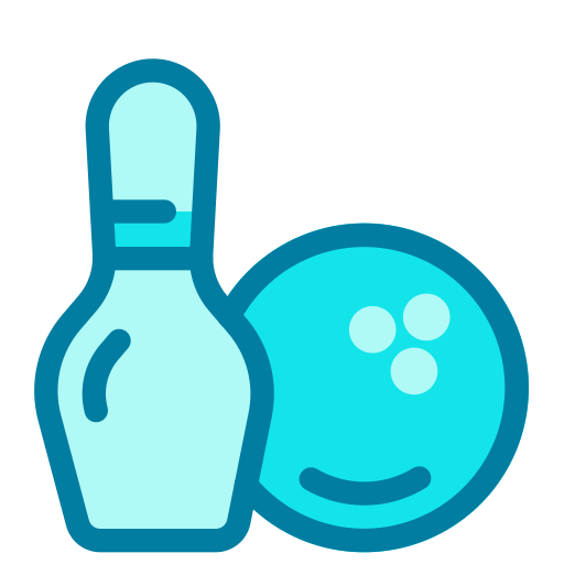 Bowling pin Generic Blue icon