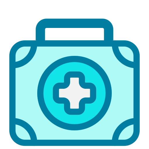 First aid bag Generic Blue icon