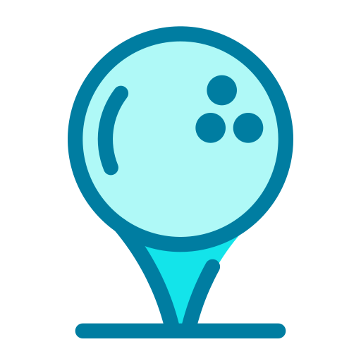 ゴルフボール Generic Blue icon