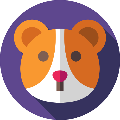 Hamster Flat Circular Flat icon