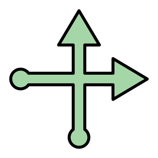 交差する Generic Outline Color icon