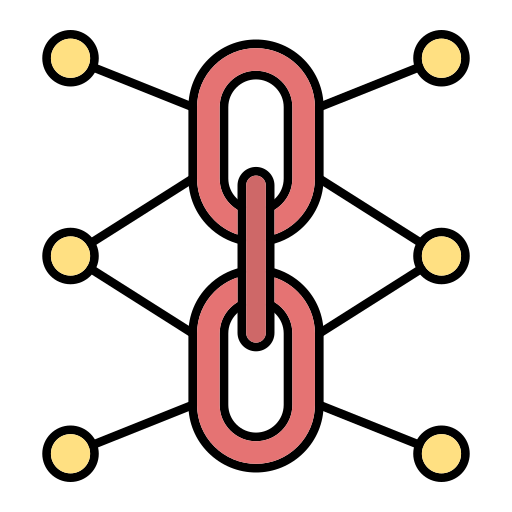 cadena Generic Outline Color icono