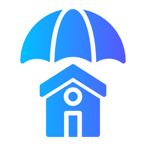 assicurazione sulla casa Generic Flat Gradient icona