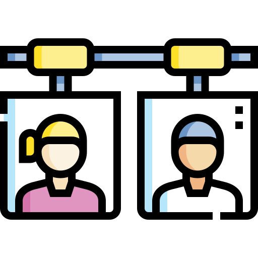 繋がり Detailed Straight Lineal color icon