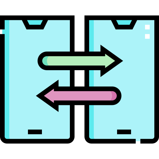 intercambio Detailed Straight Lineal color icono