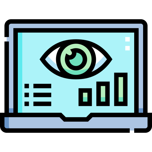 vigilancia Detailed Straight Lineal color icono