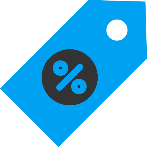 etiqueta de descuento Generic Flat icono