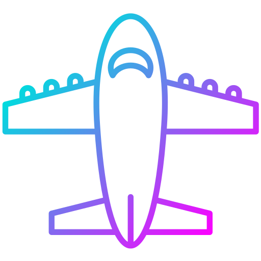 vliegtuigen Generic Gradient icoon