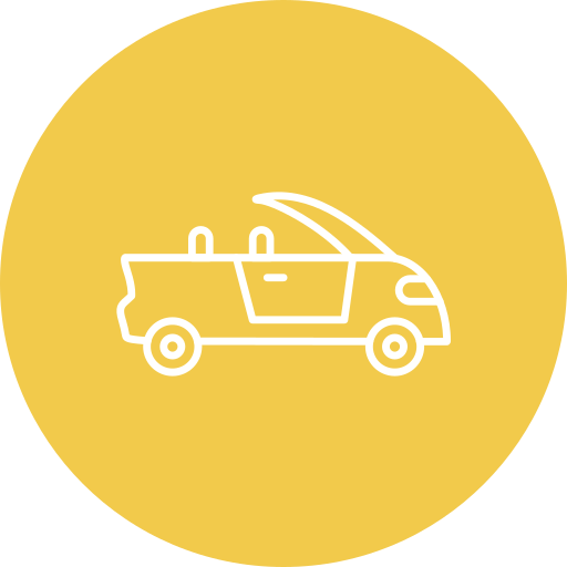 Convertible car Generic Flat icon