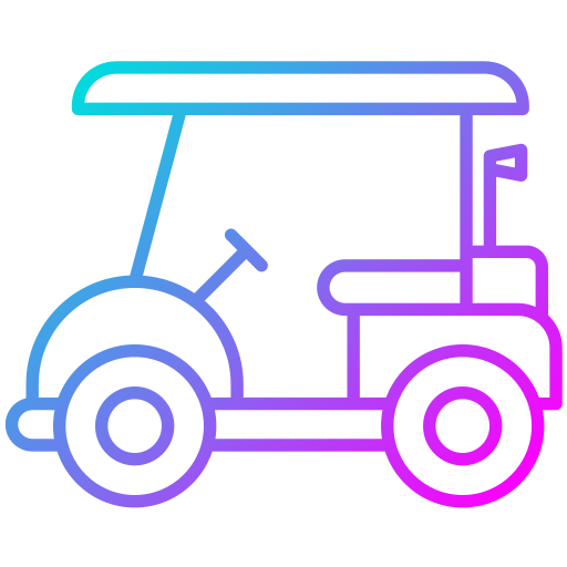 wózek golfowy Generic Gradient ikona