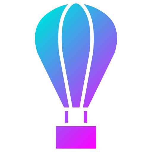 balão de ar quente Generic Flat Gradient Ícone