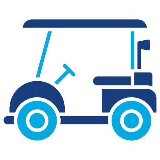 golf cart Generic Blue icona