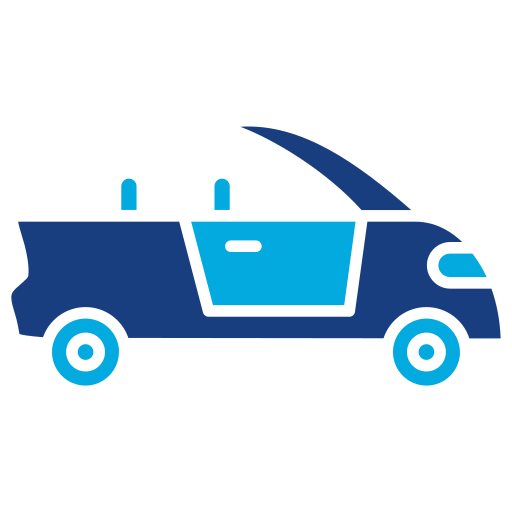 auto convertibile Generic Blue icona