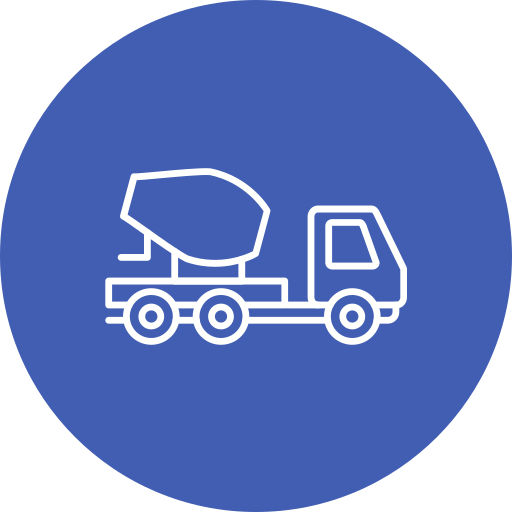 camion béton Generic Flat Icône