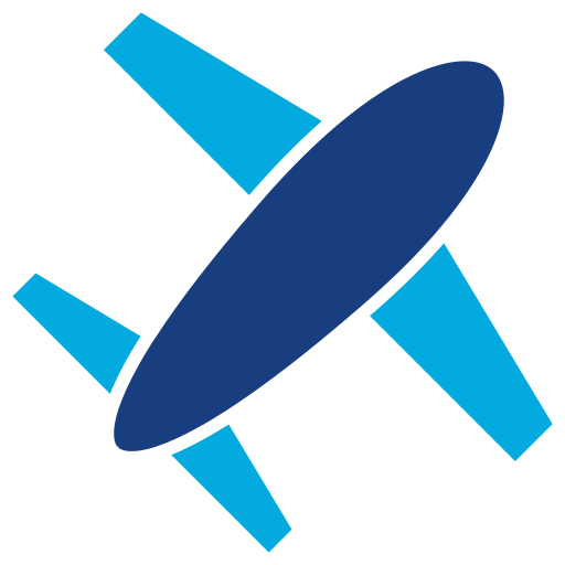 flugzeug Generic Blue icon
