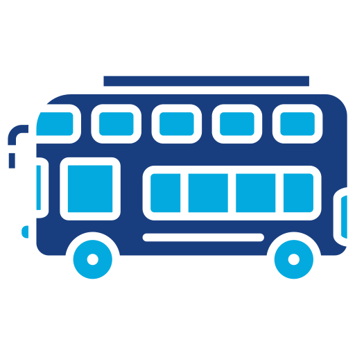 autobus a due piani Generic Blue icona