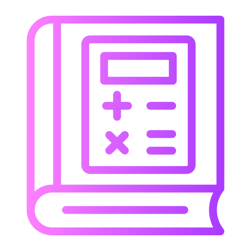 libro di matematica Generic Gradient icona