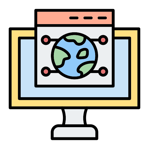 weltweites netz Generic Outline Color icon