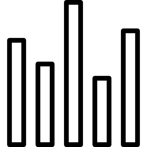 barras de sonido kank Lineal icono