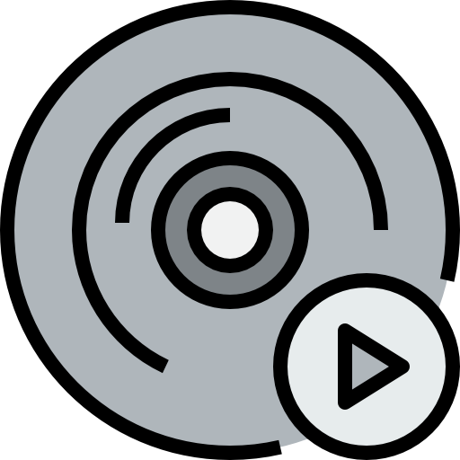 discos compactos kank Lineal Color icono