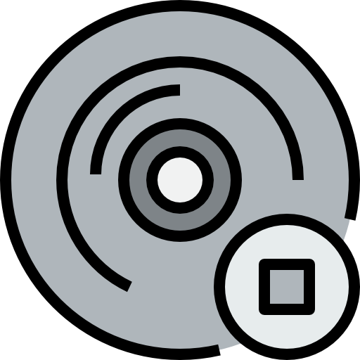 discos compactos kank Lineal Color icono