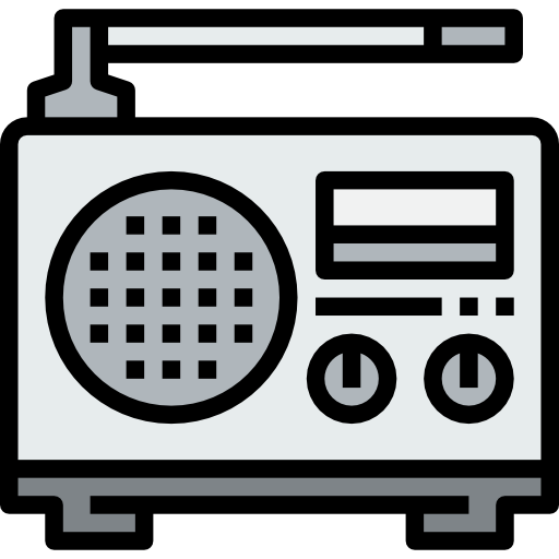 Radio kank Lineal Color icon