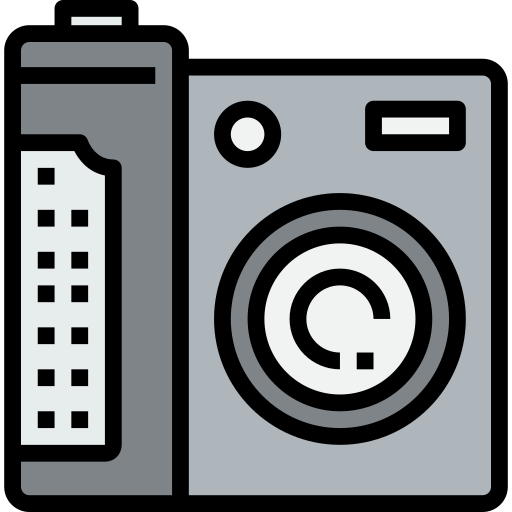cámara fotográfica kank Lineal Color icono