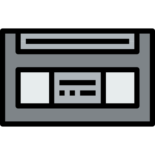 vhs kank Lineal Color icon