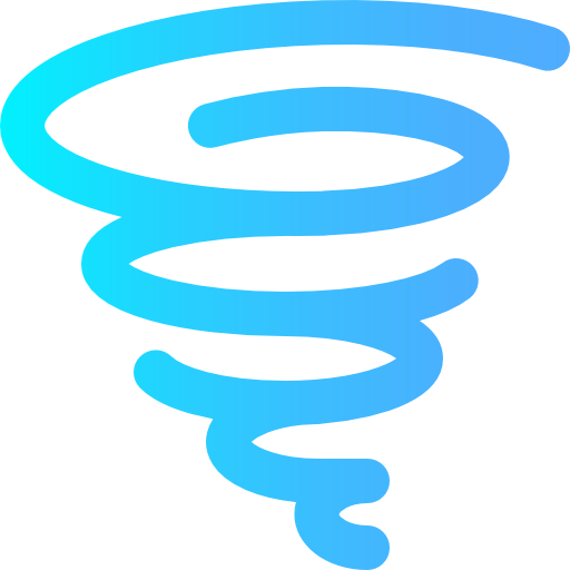 tornado Super Basic Omission Gradient icona