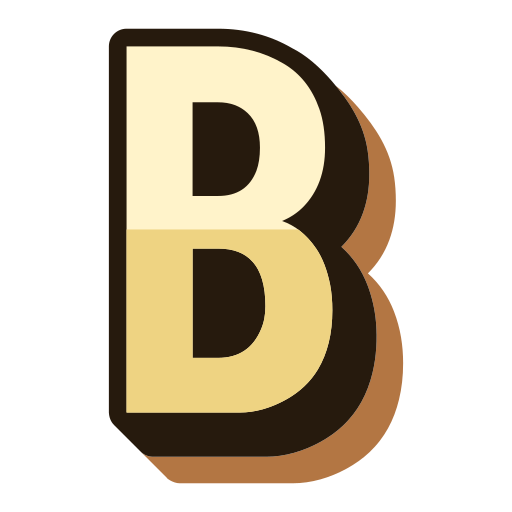 文字b Generic Outline Color icon