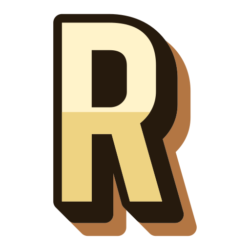 litera r Generic Outline Color ikona